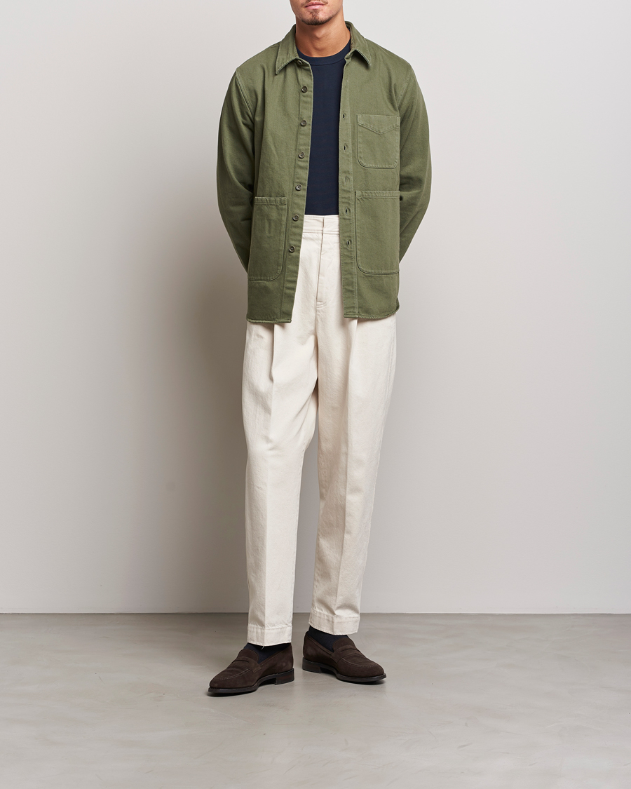 Herre | Skjorter | Aspesi | Cotton Utility Shirt Military