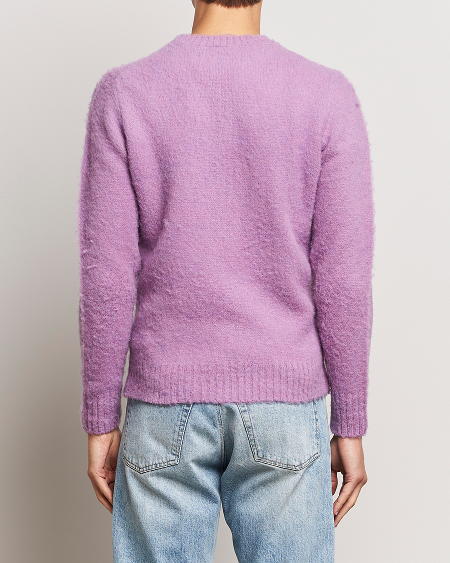 Herre | Trøjer | Aspesi | Brushed Shetland Sweater Purple