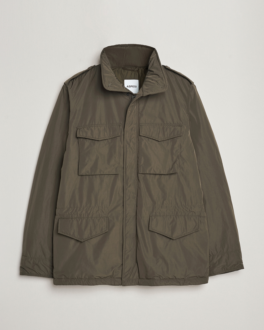 Herre | Moderne jakker | Aspesi | Minifield Nylon Field Jacket Dark Military