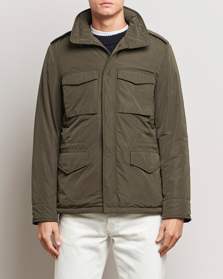 Herre | Aspesi | Aspesi | Minifield Nylon Field Jacket Dark Military