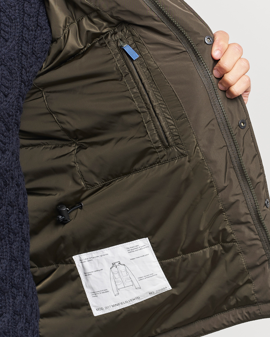 Herre | Jakker | Aspesi | Minifield Nylon Field Jacket Dark Military