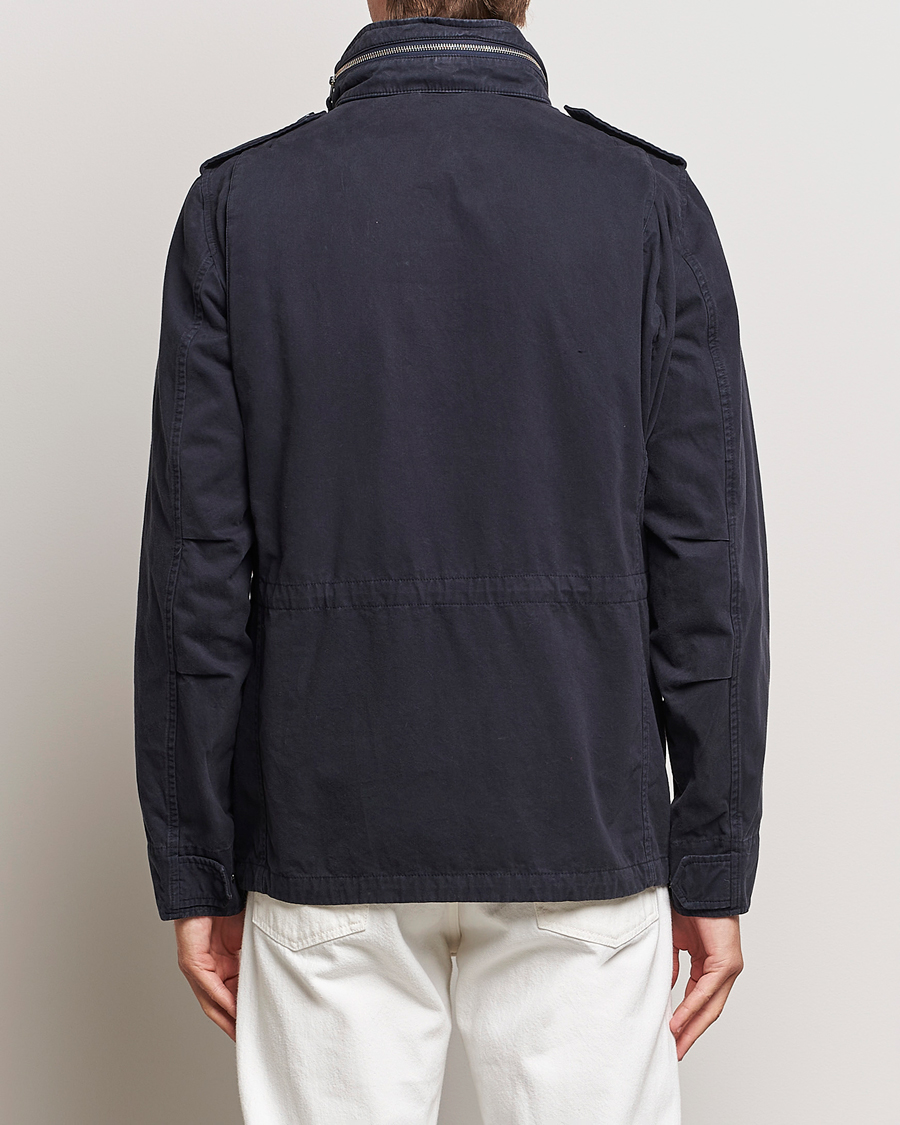 Herre | Jakker | Aspesi | Lined Cotton Field Jacket Navy