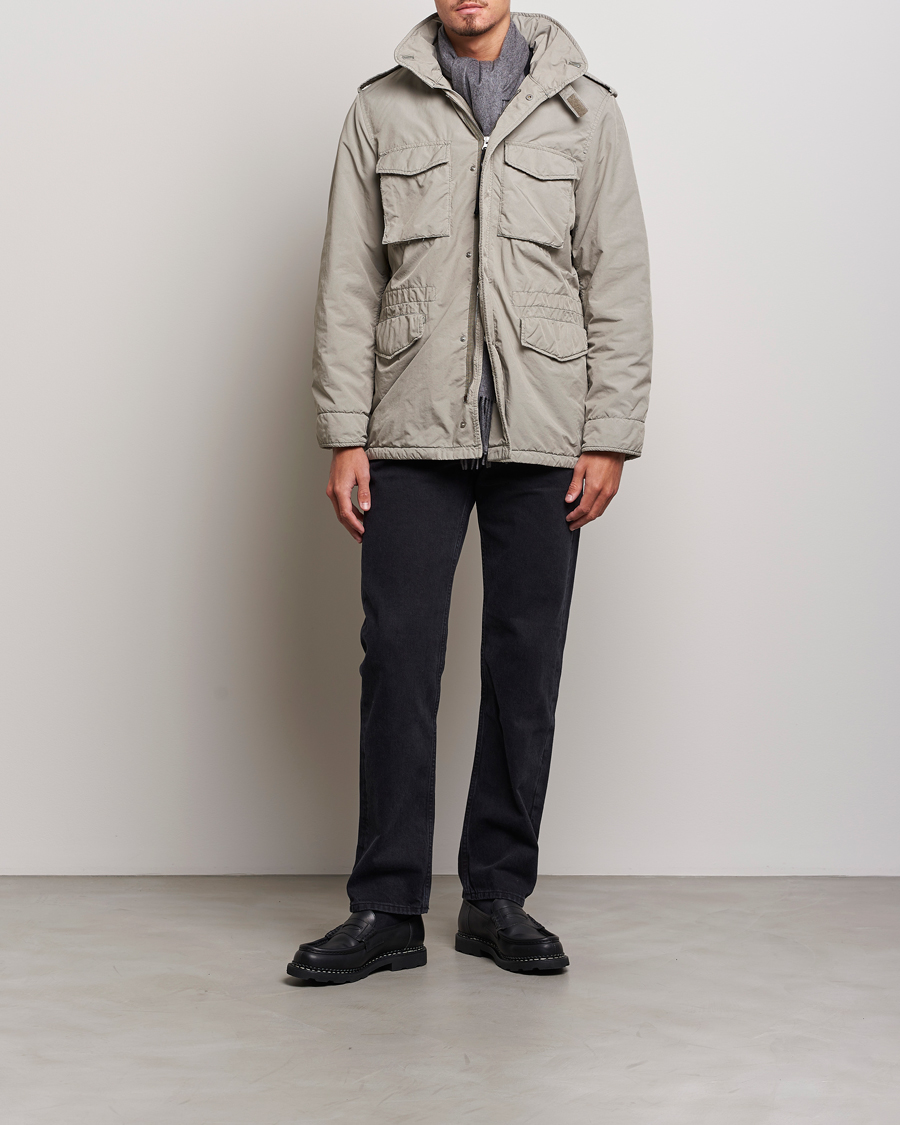 Herre | Jakker | Aspesi | Garment Dyed Field Jacket Sand