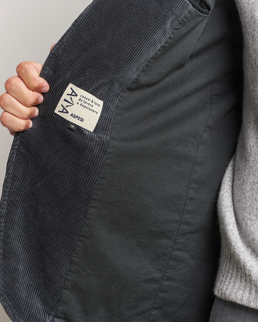 Herre | Blazere & jakker | Aspesi | Corduroy Blazer Charcoal