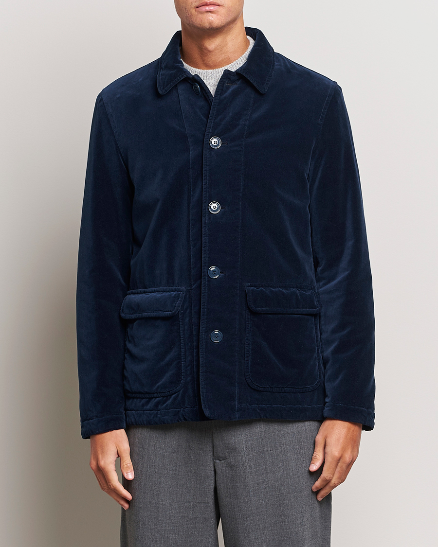 Herre | Moderne jakker | Aspesi | Tadao Corduroy Jacket Navy