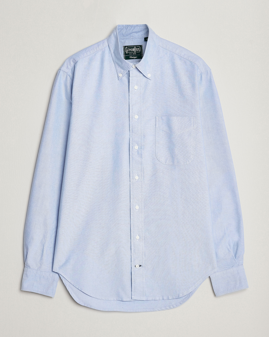Herre | Skjorter | Gitman Vintage | Button Down Oxford Shirt Light Blue
