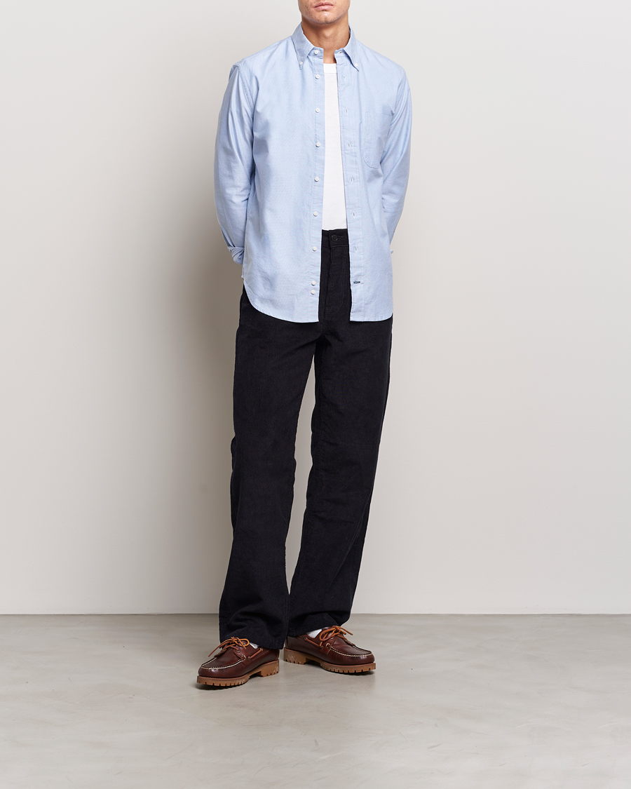 Herre | Skjorter | Gitman Vintage | Button Down Oxford Shirt Light Blue