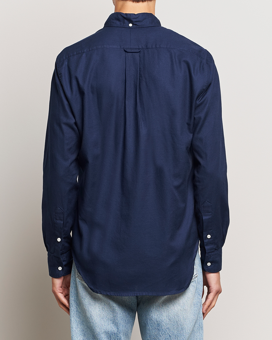 Herre | Skjorter | Gitman Vintage | Button Down Hopsack Shirt Navy