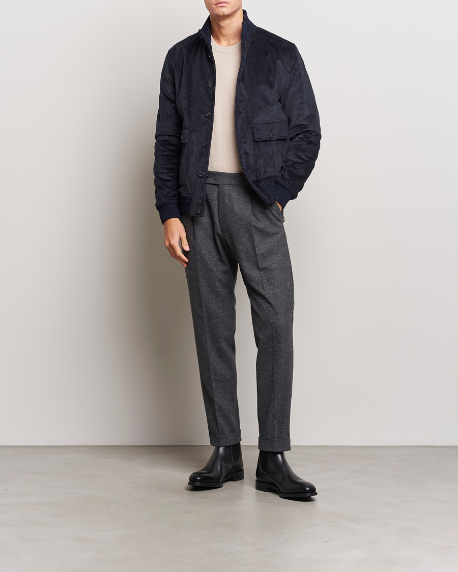Herre | Jakker | Valstar | Corduroy Padded Valstarino Navy