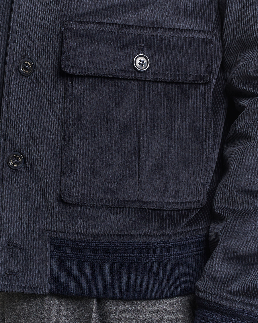 Herre | Jakker | Valstar | Corduroy Padded Valstarino Navy