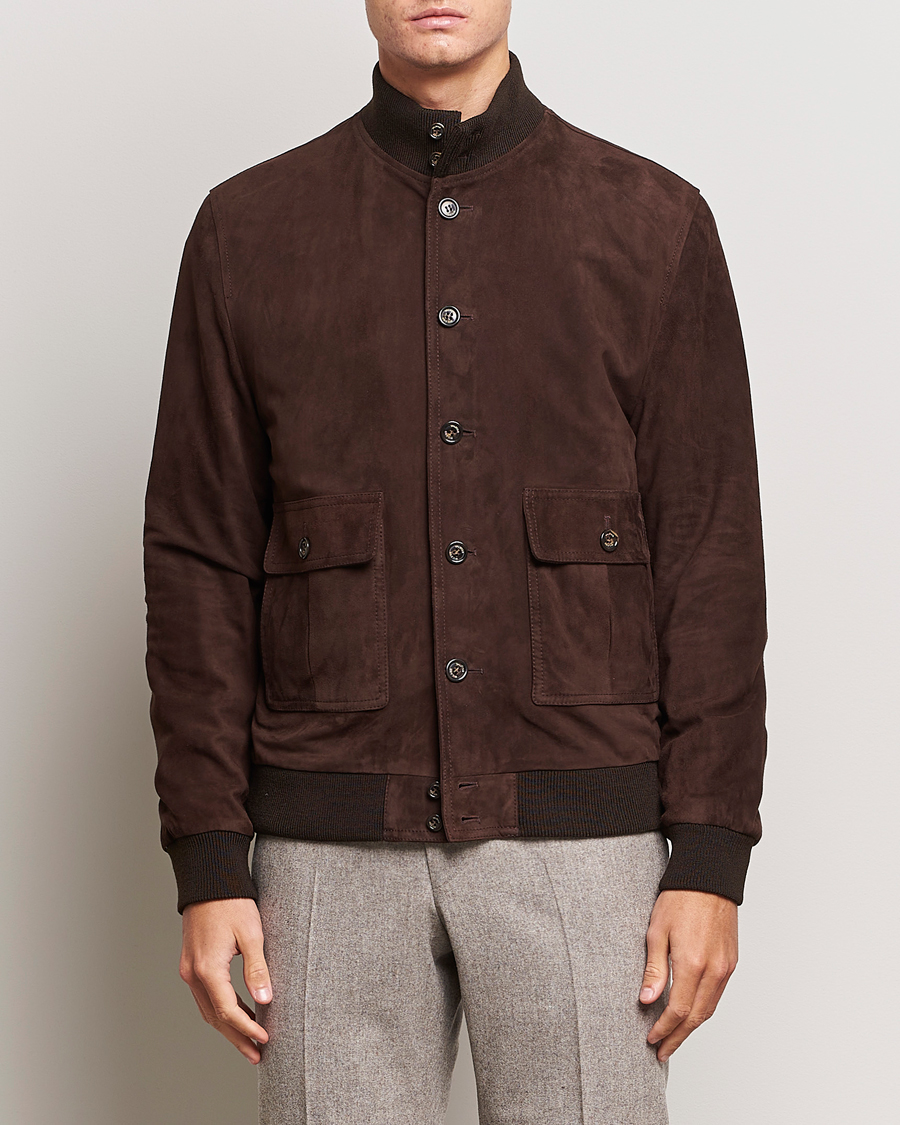 Herre | Valstar | Valstar | Valstarino Suede Jacket Dark Brown