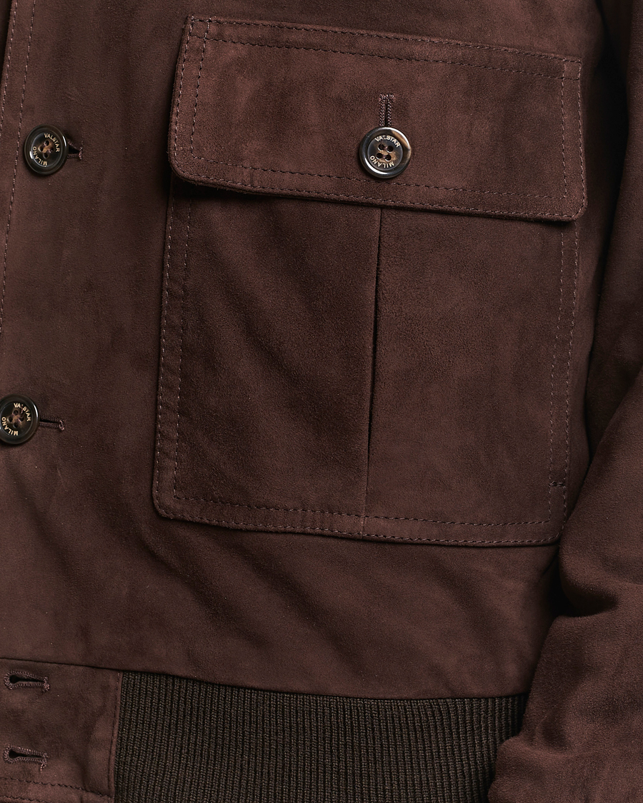 Herre | Jakker | Valstar | Valstarino Suede Jacket Dark Brown