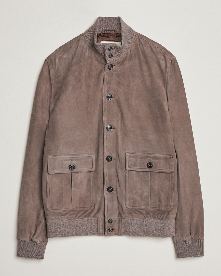 Herre | Jakker | Valstar | Valstarino Suede Jacket Stone