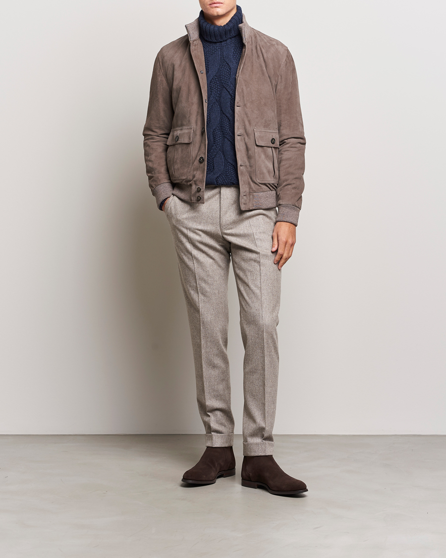 Herre | Jakker | Valstar | Valstarino Suede Jacket Stone