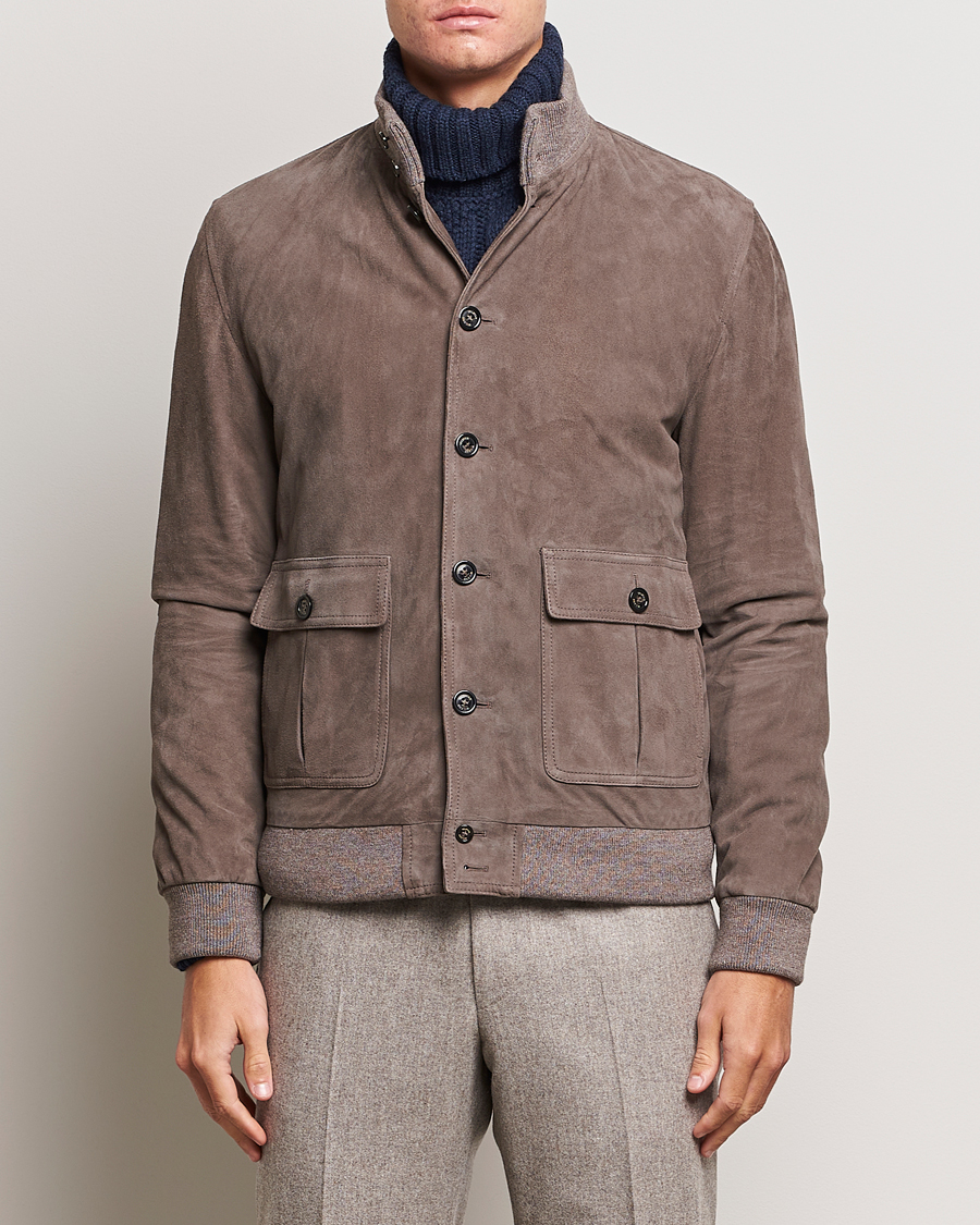 Herre | Jakker | Valstar | Valstarino Suede Jacket Stone