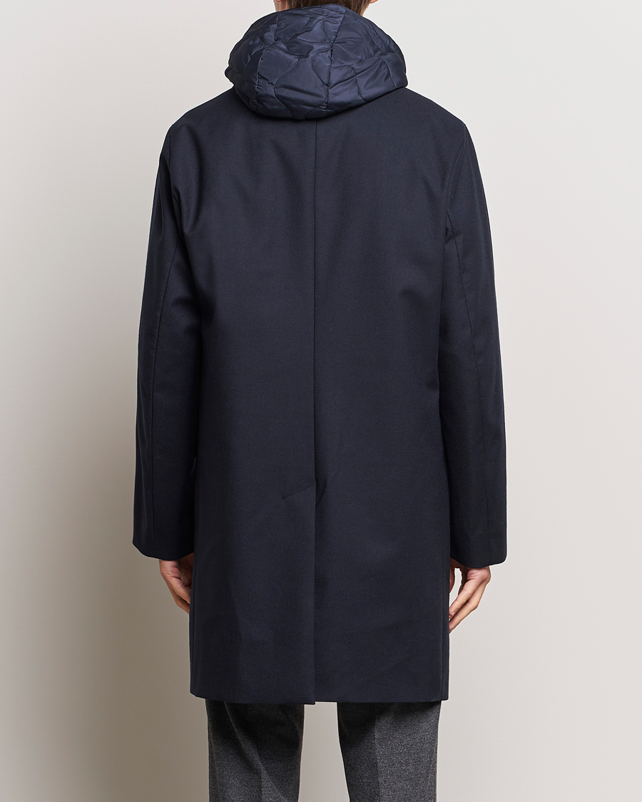 Herre | Jakker | Valstar | Waterproof 2-in-1 Flannel Overcoat Navy