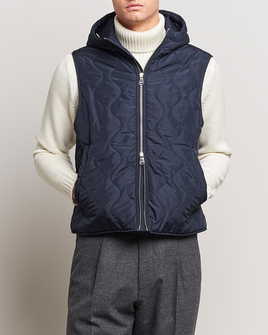 Herre | Jakker | Valstar | Waterproof 2-in-1 Flannel Overcoat Navy