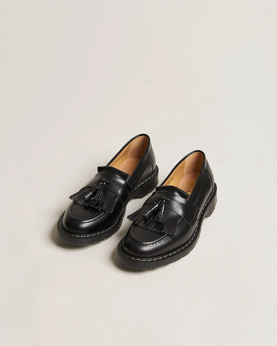 Herre | Afdelinger | Solovair | Tassel Loafer Black Shine