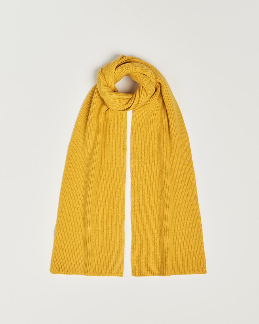 Herre | Le Bonnet Lambswool/Caregora Scarf Mustard | Le Bonnet | Lambswool/Caregora Scarf Mustard