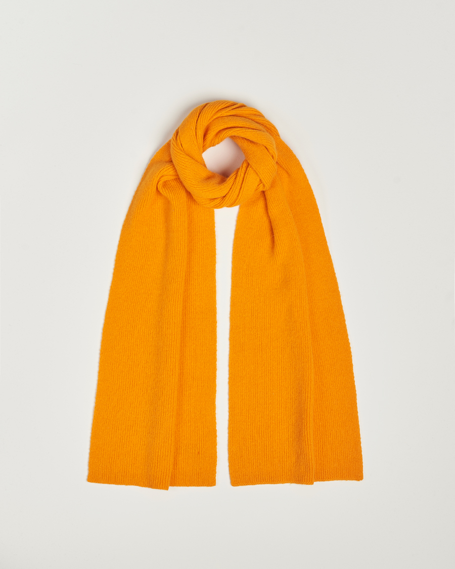Herre | Le Bonnet Lambswool/Caregora Scarf Orange Peel | Le Bonnet | Lambswool/Caregora Scarf Orange Peel