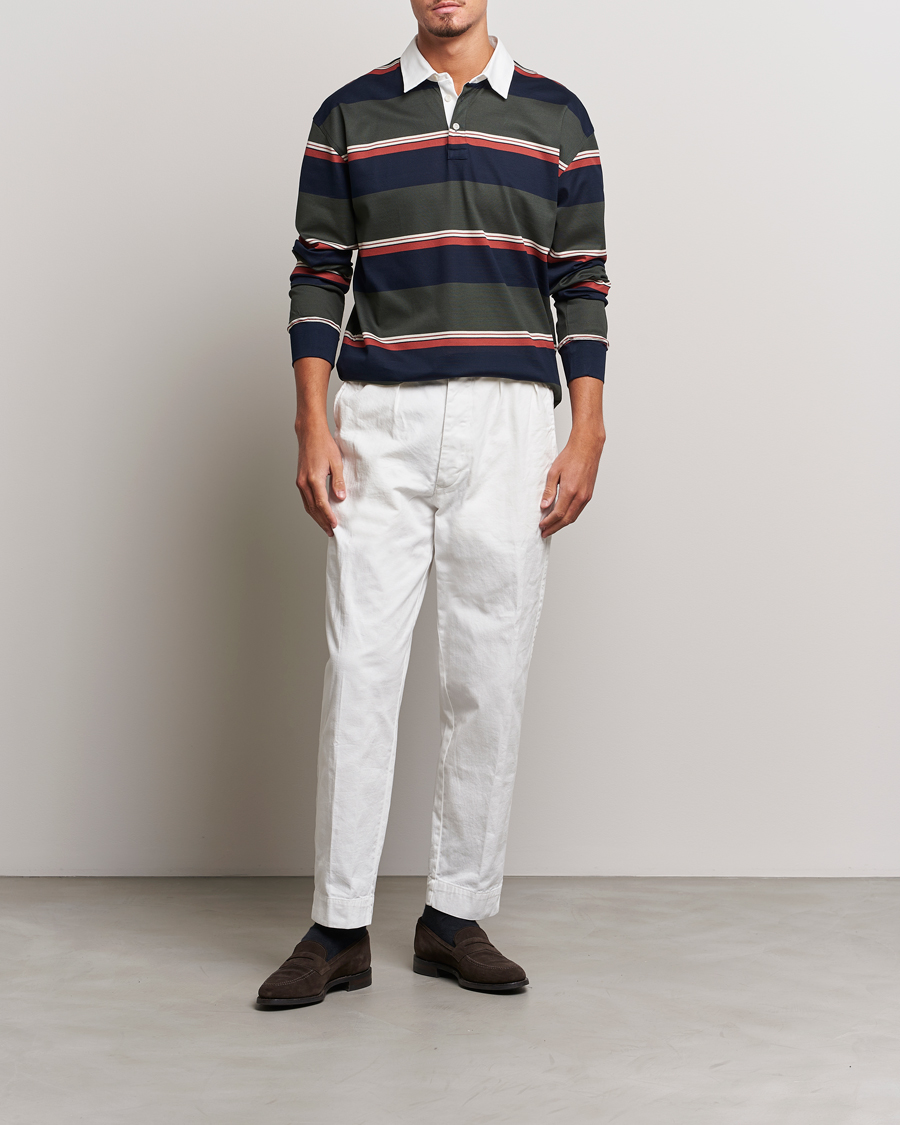 Herre | Trøjer | Eton | Striped Rugby Shirt Multi