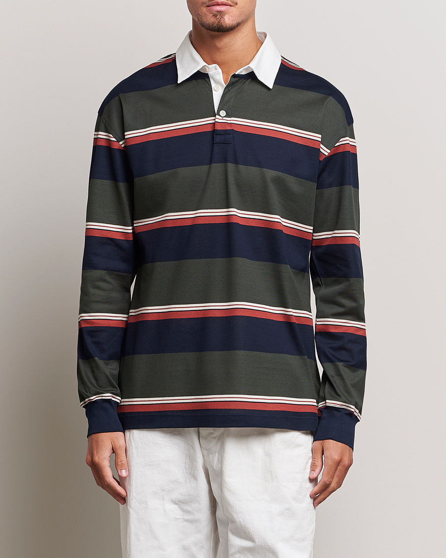 Herre | Trøjer | Eton | Striped Rugby Shirt Multi