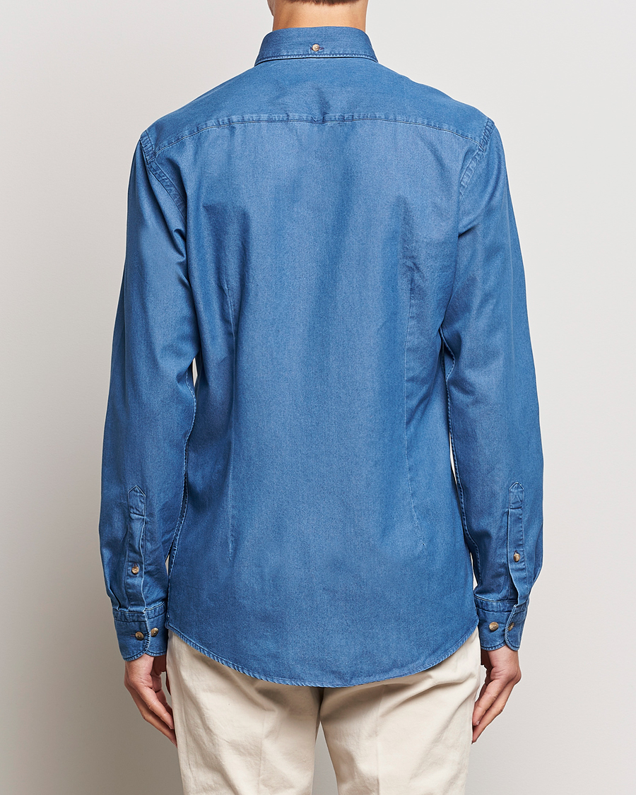 Herre | Skjorter | Eton | Slim Fit Denim Shirt Blue