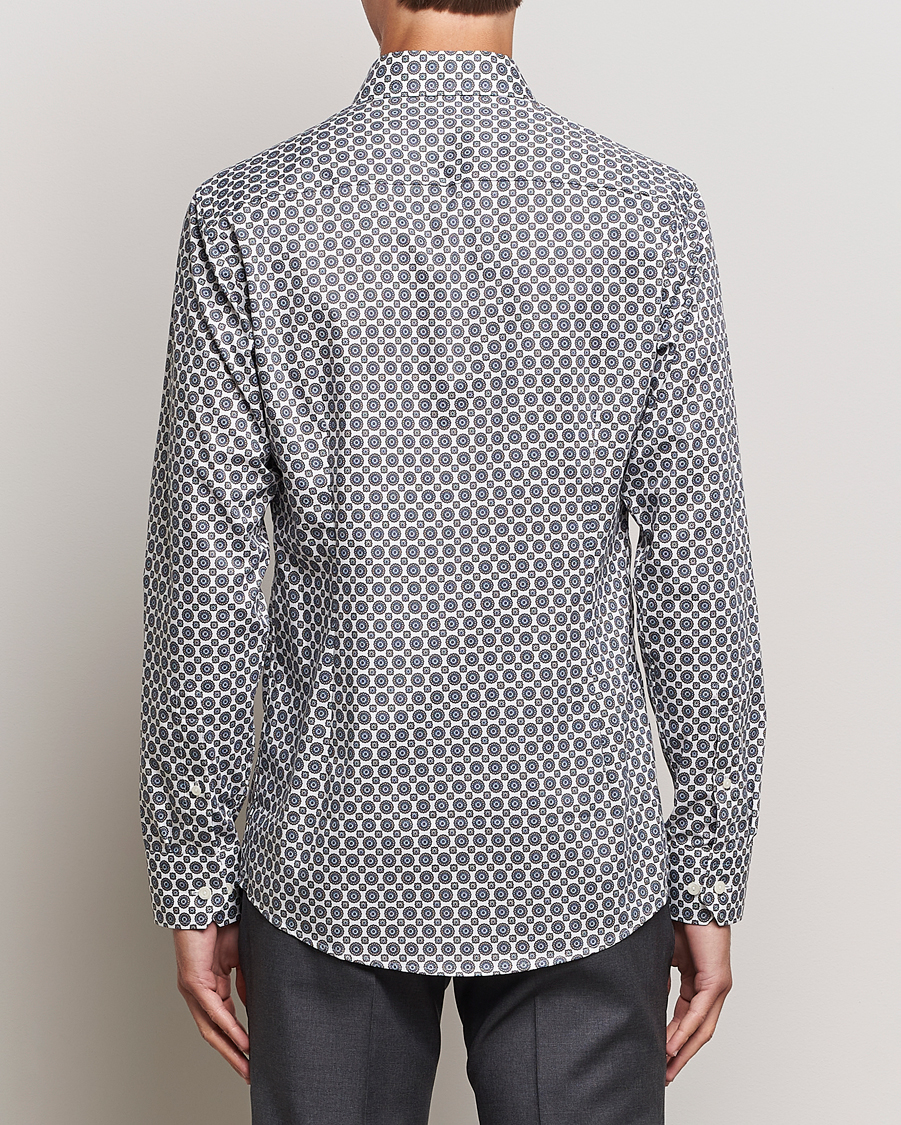 Herre | Skjorter | Eton | Slim Fit Signature Twill Printed Shirt Brown