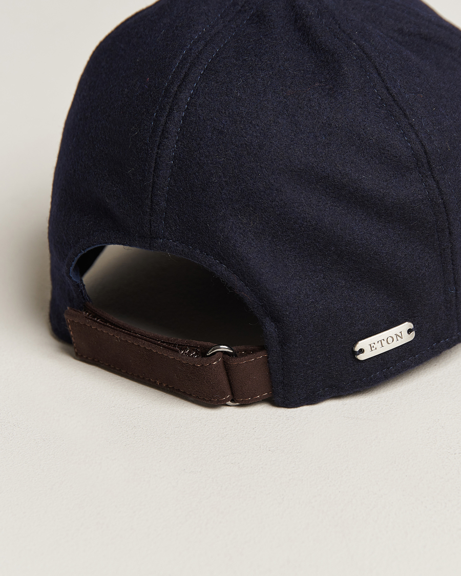 Herre | Eton Wool Baseball Cap Navy Blue | Eton | Wool Baseball Cap Navy Blue