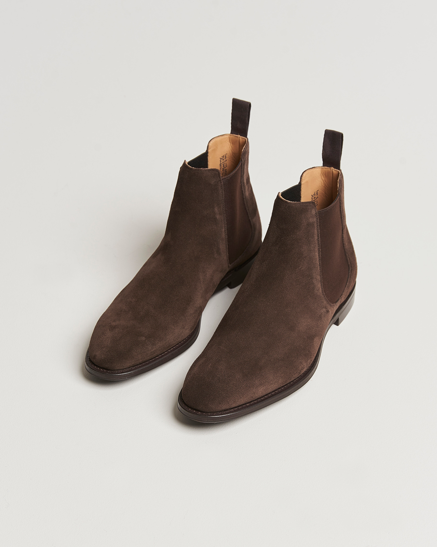 Herre | Best of British | Church\'s | Amberley Chelsea Boots Brown Suede