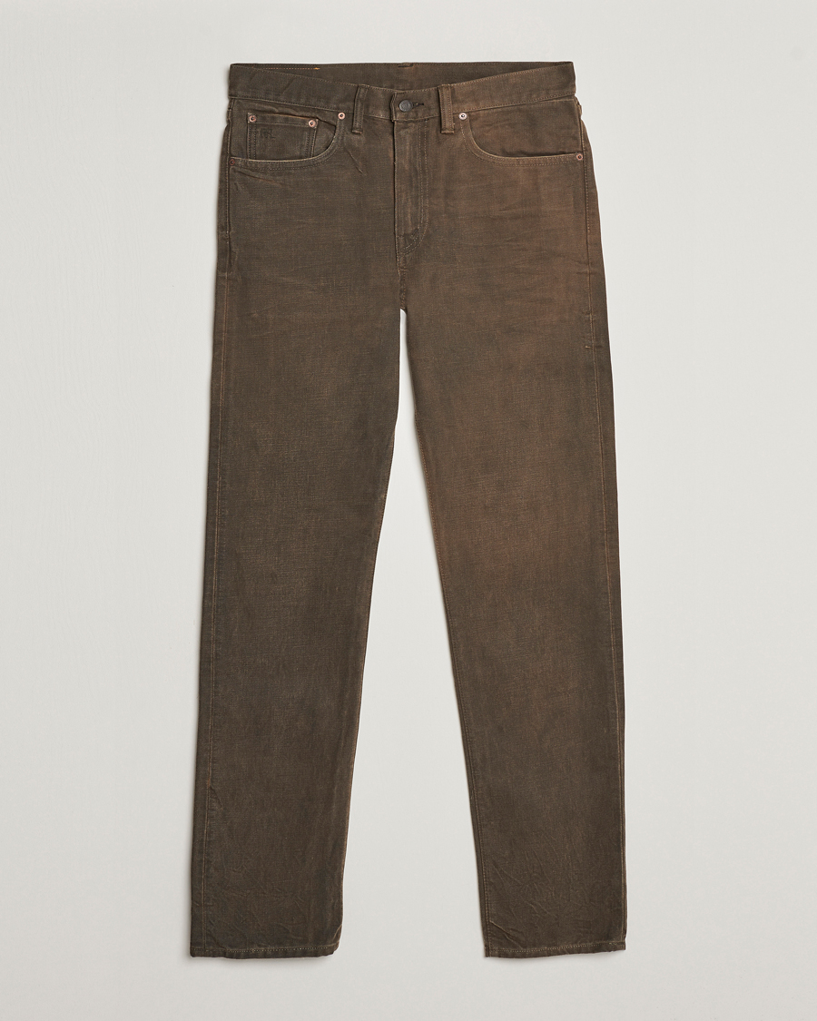 Herre | Jeans | RRL | Slim Fit 5-Pocket Denim Distressed Brown