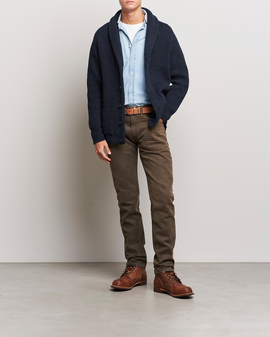 Herre | Jeans | RRL | Slim Fit 5-Pocket Denim Distressed Brown