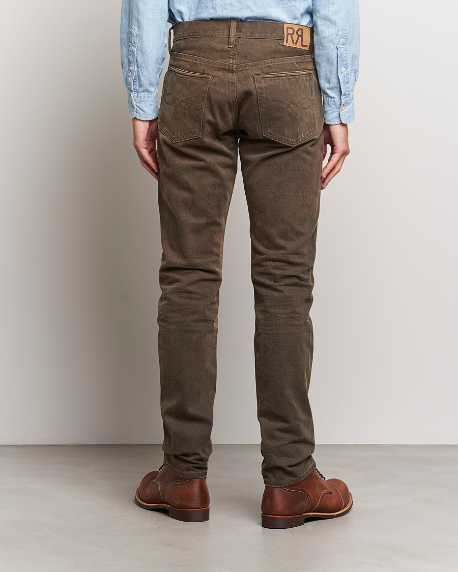 Herre | Jeans | RRL | Slim Fit 5-Pocket Denim Distressed Brown