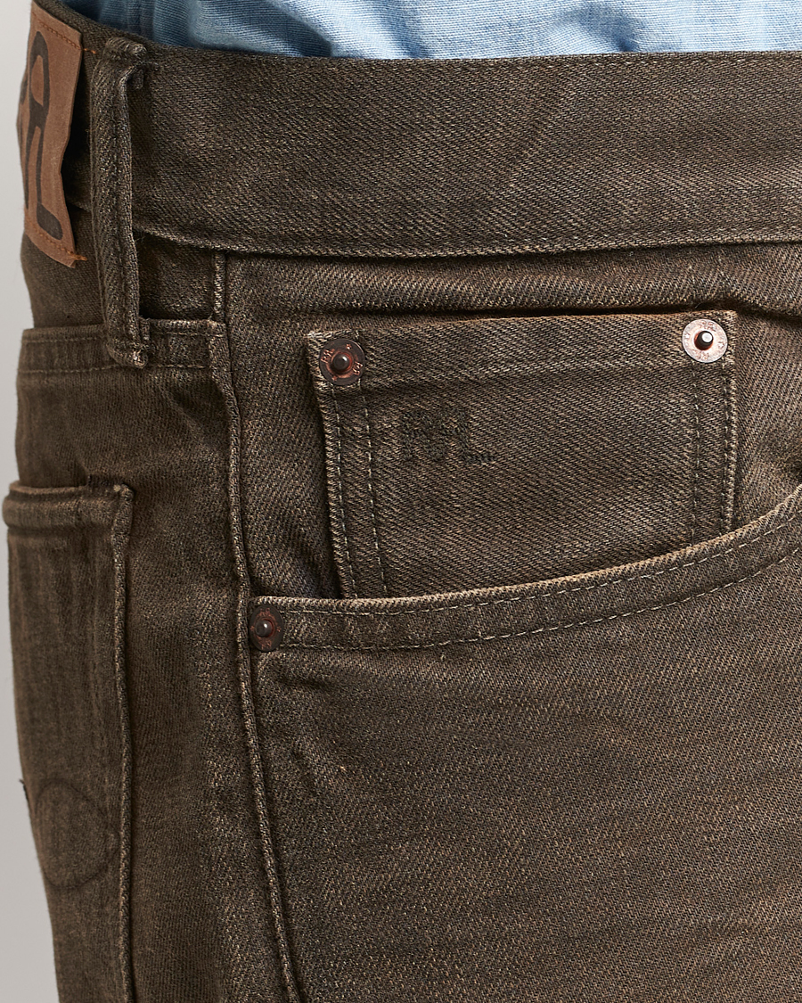 Herre | Jeans | RRL | Slim Fit 5-Pocket Denim Distressed Brown