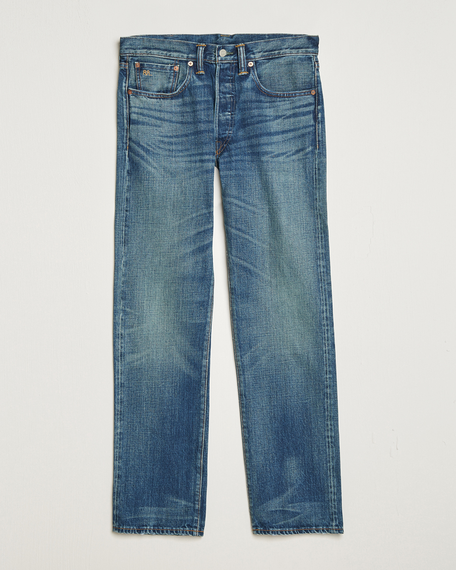 Herre | Jeans | RRL | Straight Fit 5-Pocket Denim Once Washed