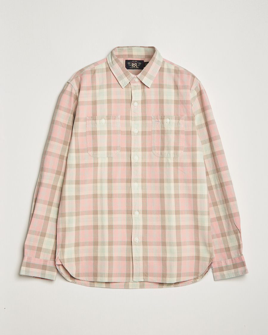 Herre | Skjorter | RRL | Farrell Double Pocket Shirt Pink Multi