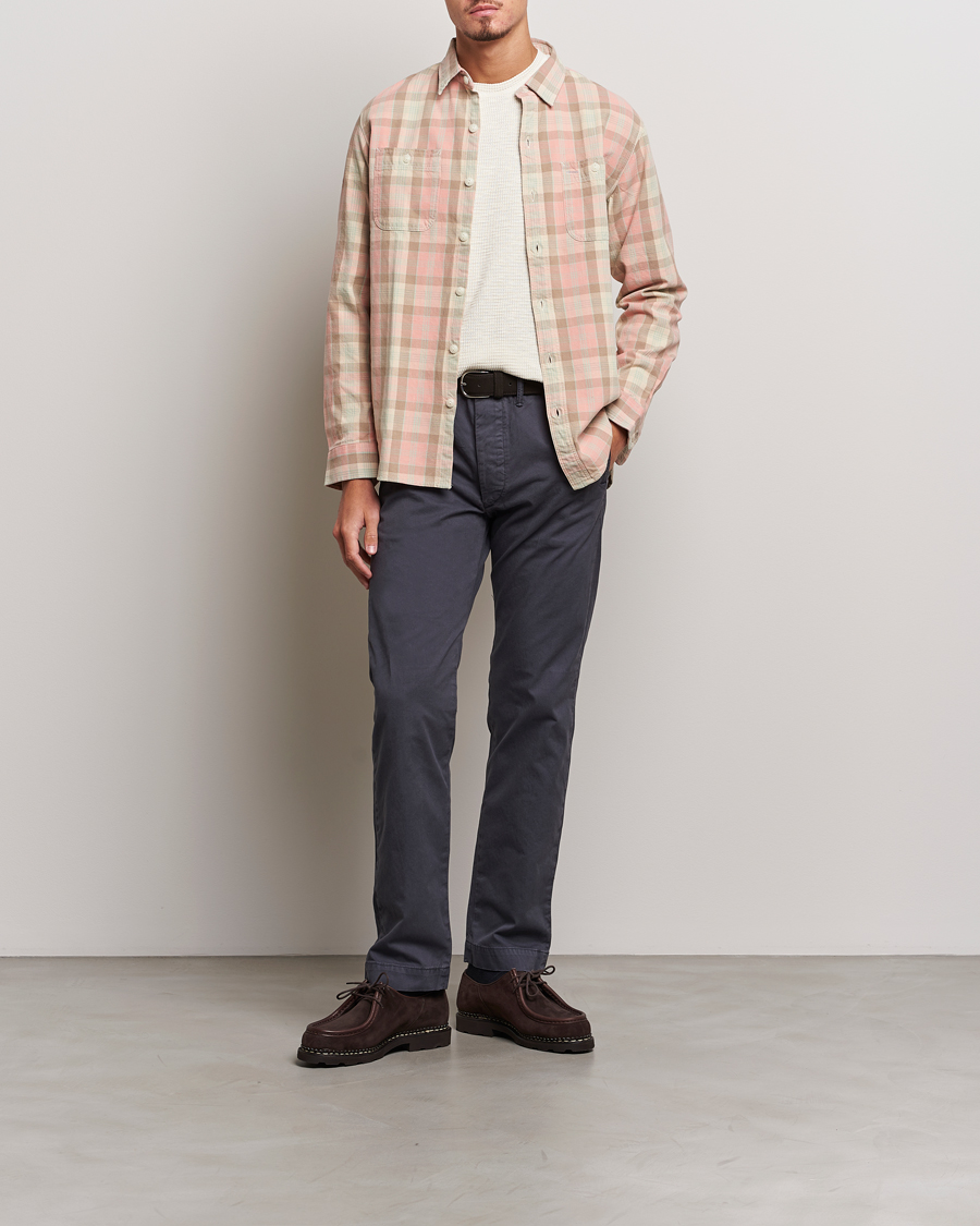 Herre | Skjorter | RRL | Farrell Double Pocket Shirt Pink Multi