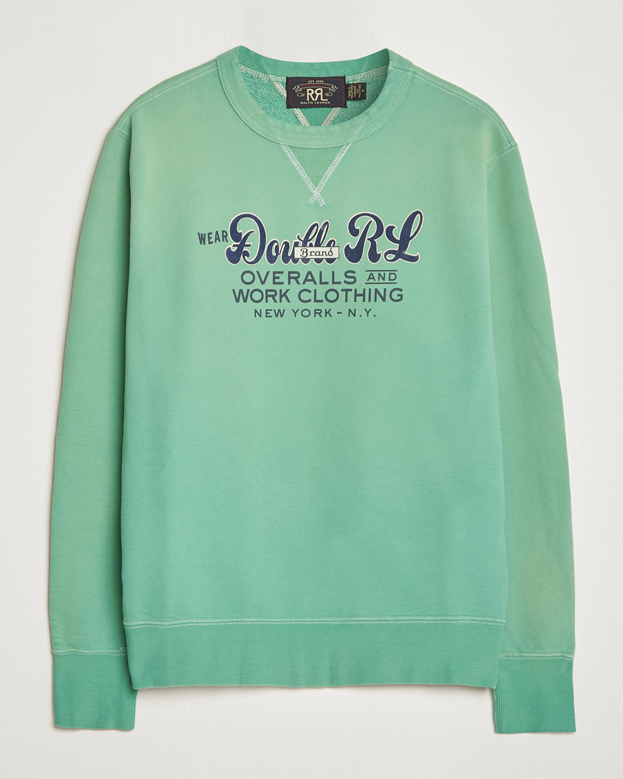 Herre | Trøjer | RRL | Graphic Sweatshirt Turquoise