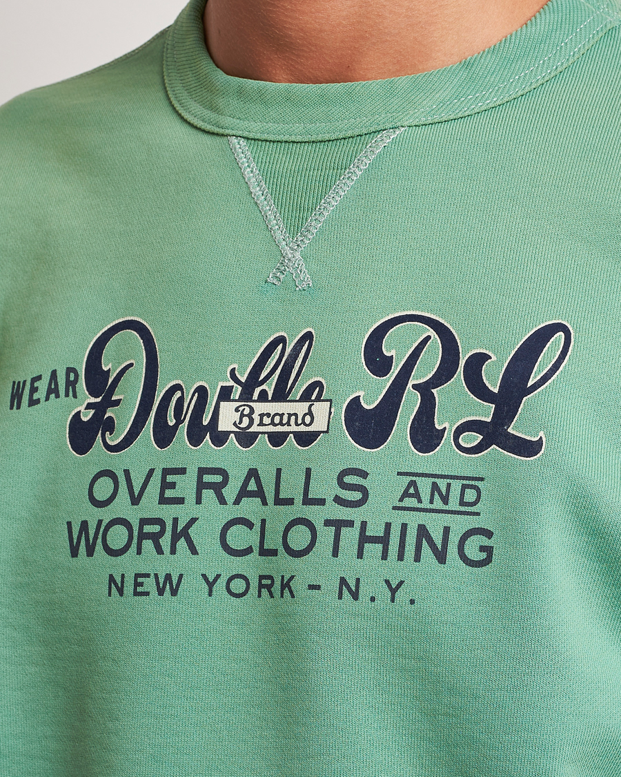 Herre | Trøjer | RRL | Graphic Sweatshirt Turquoise