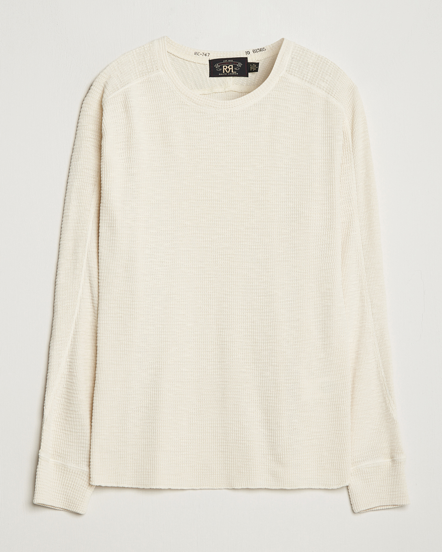 Herre | Trøjer | RRL | Long Sleeve Henley Paper White