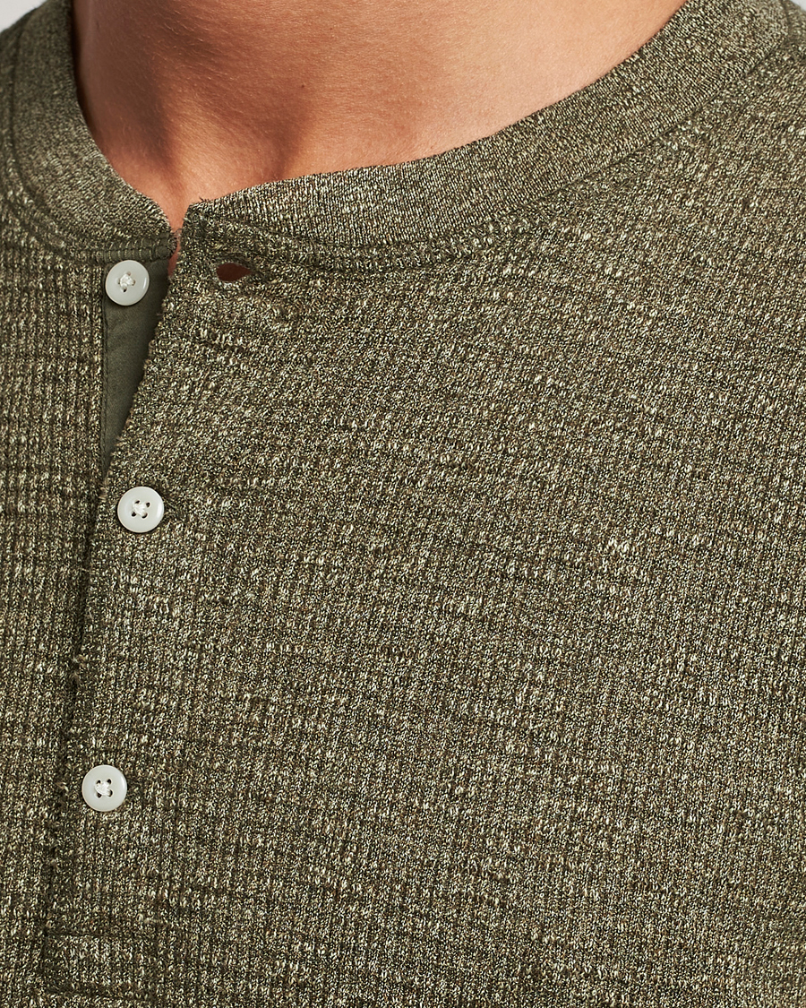 Herre | Trøjer | RRL | Long Sleeve Henley Olive