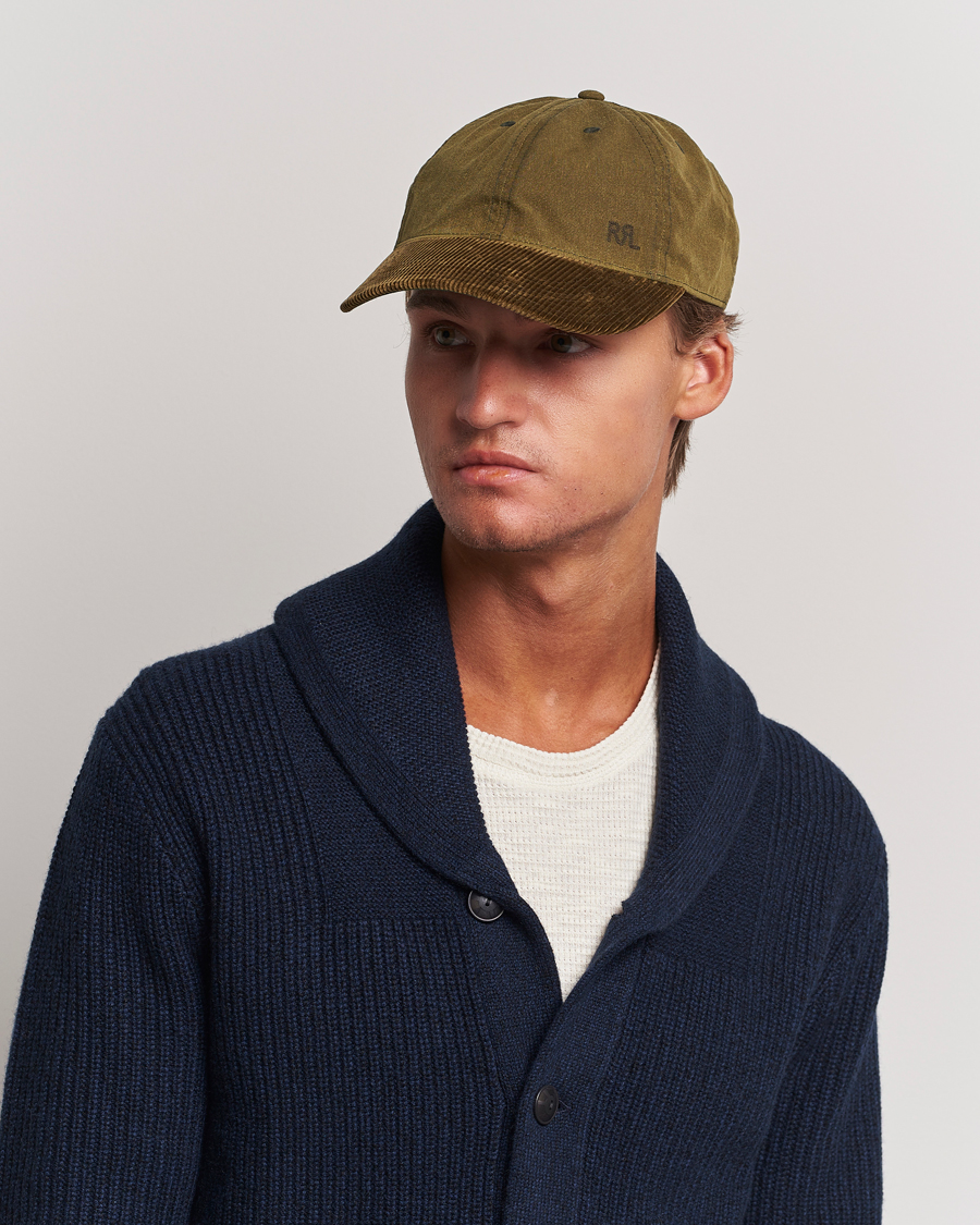 Herre |  | RRL | Oil Cloth Ball Cap Explorer Olive