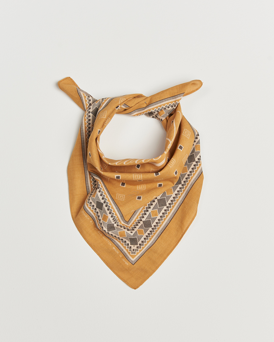 Herre | RRL Diamond Printed Bandana Golden Tan | RRL | Diamond Printed Bandana Golden Tan