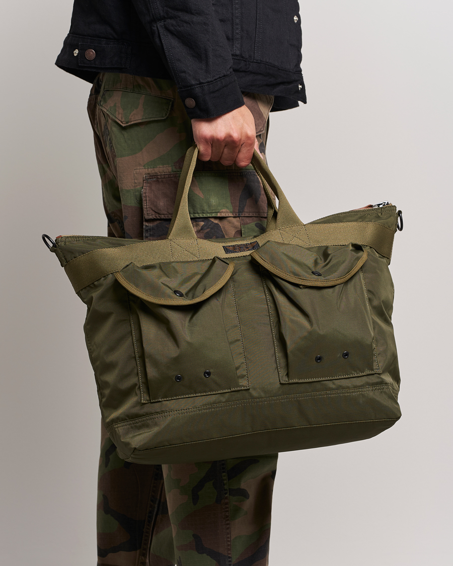 Herre |  | RRL | Nylon Utility Day Tote Olive