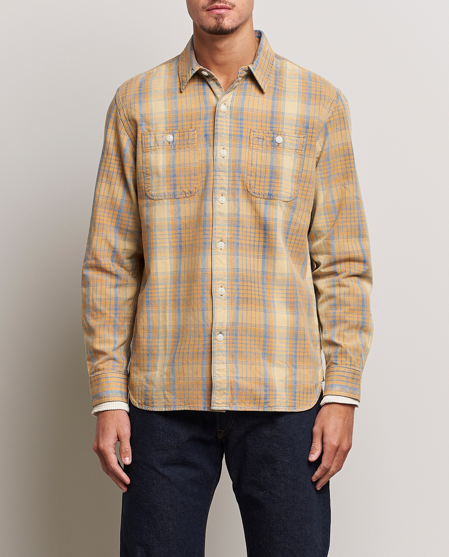 Herre | RRL | RRL | Farrell Double Pocket Shirt Yellow Multi