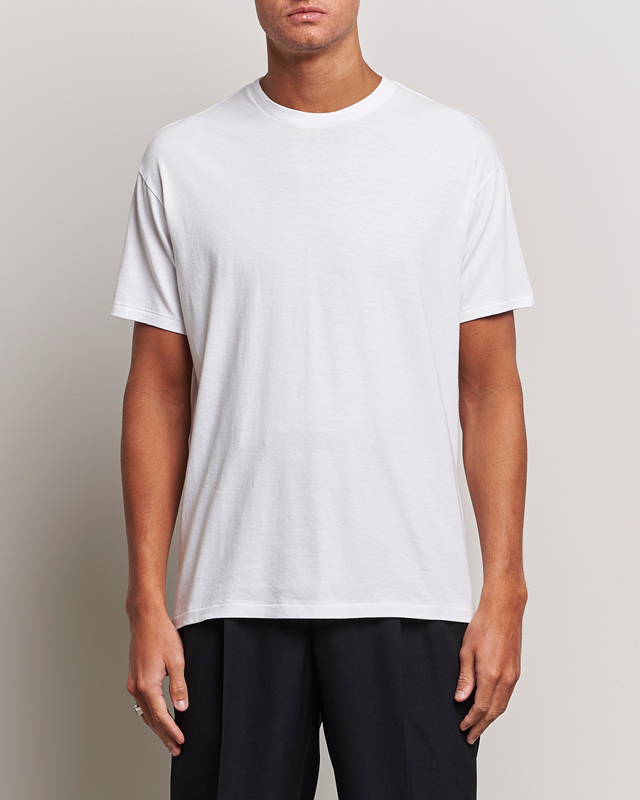Herre | Luxury Brands | Auralee | Seamless Crewneck T-Shirt White