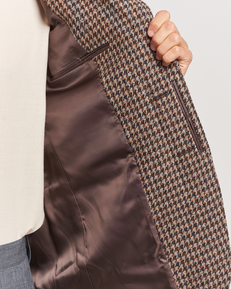 Herre | Blazere & jakker | Auralee | Houndstooth Wool Blazer Brown