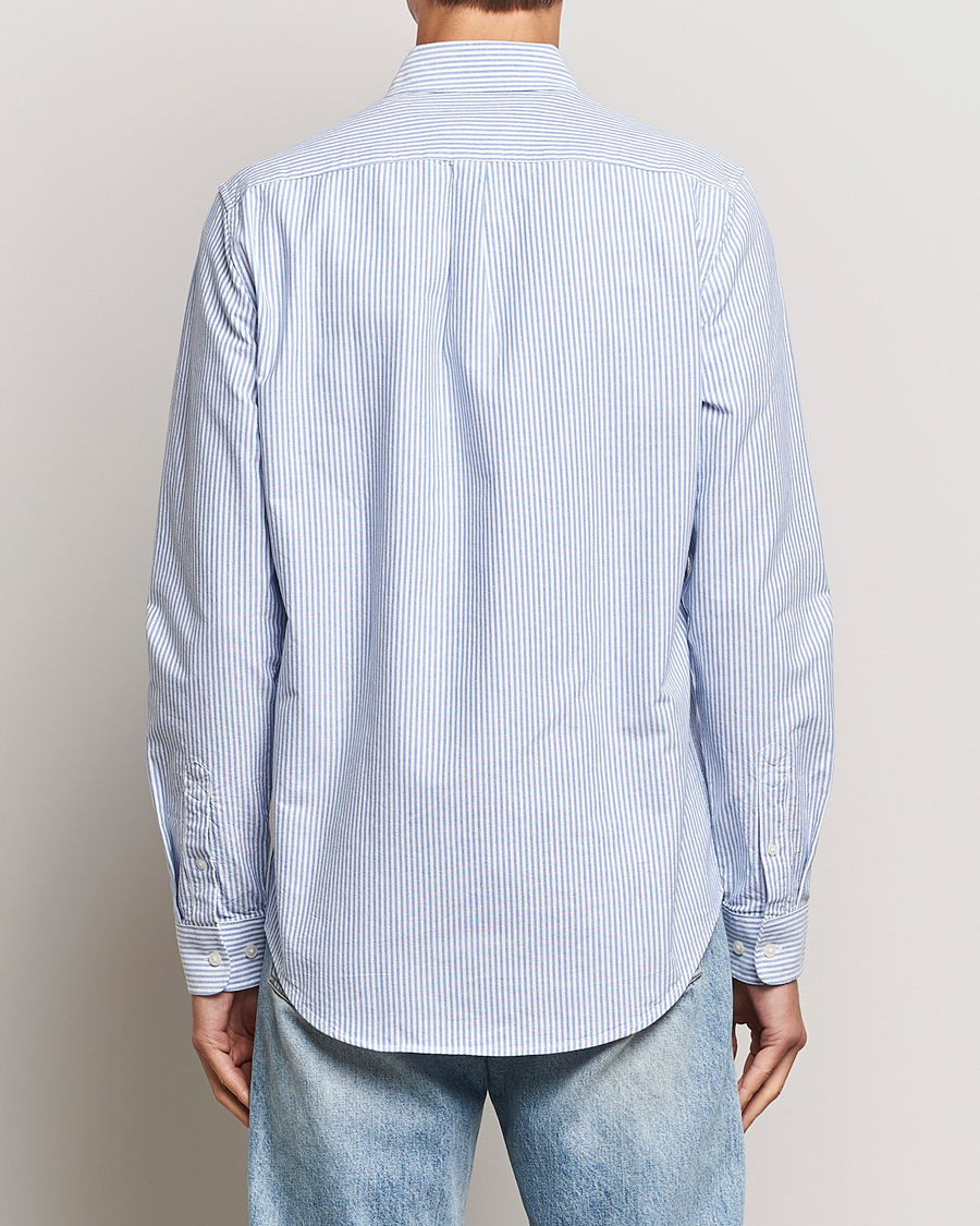 Herre | Skjorter | Samsøe & Samsøe | Liam Striped Button Down Shirt  Blue/White