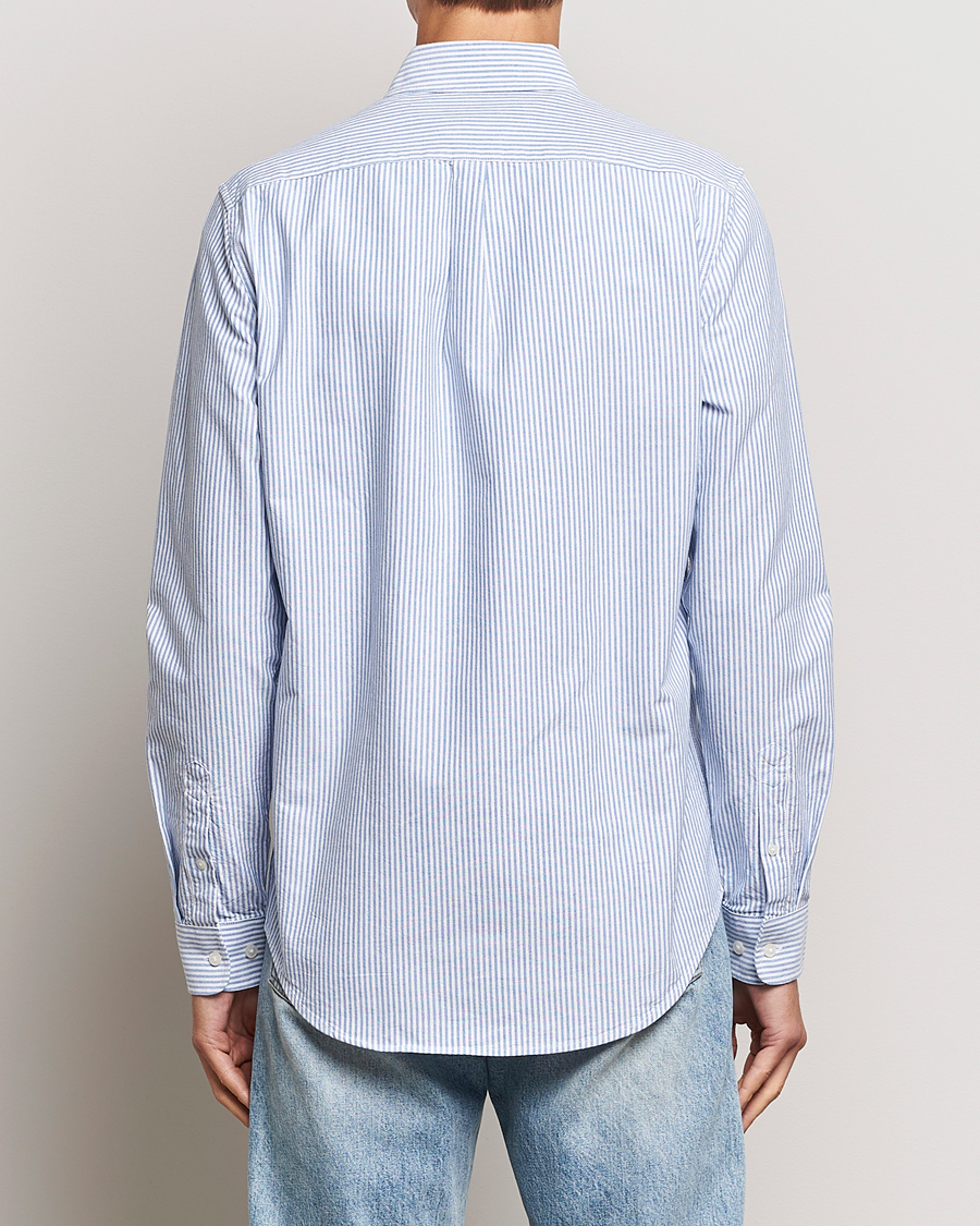 Herre | Skjorter | Samsøe Samsøe | Liam Striped Button Down Shirt Blue/White