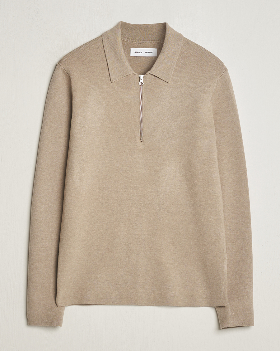 Herre | Trøjer | Samsøe Samsøe | Guna Half Zip Pure Cashmere